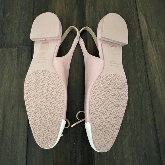 STUART WEITZMAN Darling Two-Tone Pink Ballet Flats Sz 8.5 NIB $455!! - Picture 2 of 4